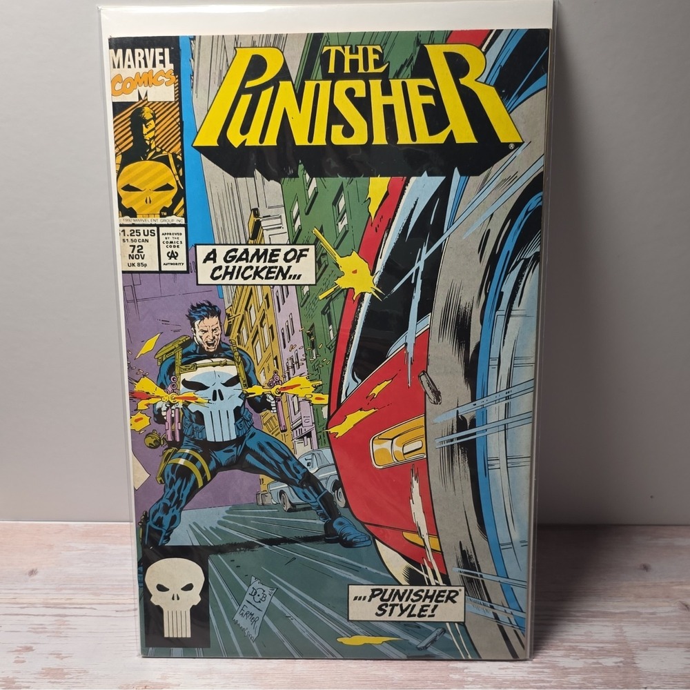 Marvel Comics The Punisher #72 1993 A Game of Chicken... Mike Baron Romita Jr.